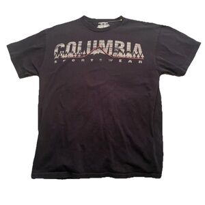 Columbia Men's Black Graphic Tee Medium